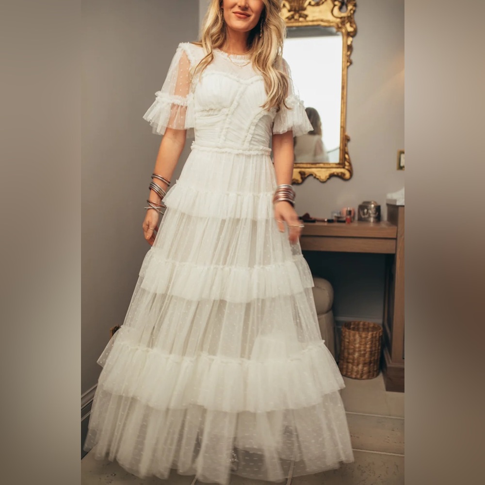 Whimsical Dress in White